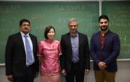 Prof Ts. Dr. Saravanan Muthaiyah, Ms. Karen Phang (CIMA), Dr. Alnoor Bhimani, and Aneeb Farrukh (CIMA)